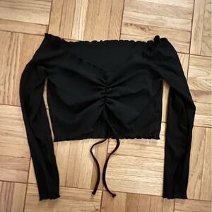 Black Long Sleeve Women's Top